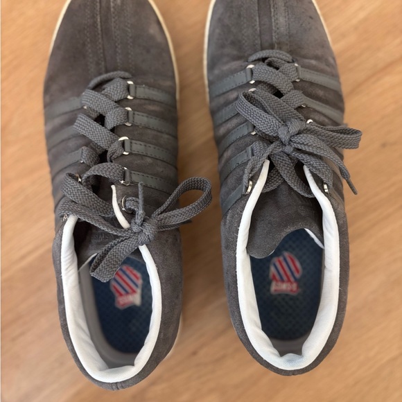 KSwiss Gray Suede Men's Sneakers trainers. 12 - Picture 5 of 8